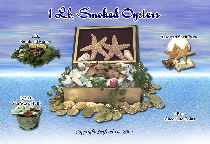Smoked Pacific Oysters - Seafood Gift Baskets