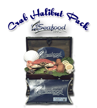 Crab - Halibut - Seafood Gift Basket