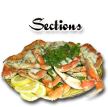Dungeness crab sections